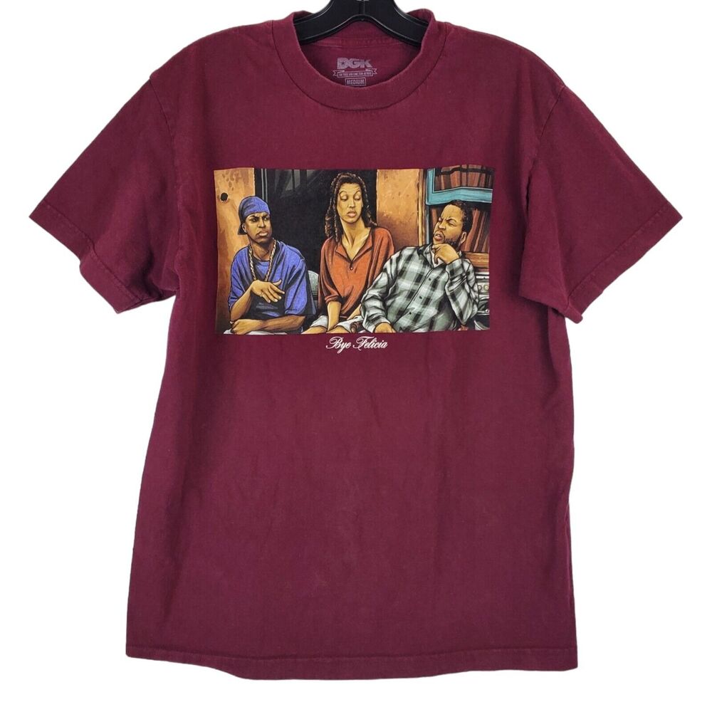DGK Shirt Adult Medium Red BYE FELICIA Spell Out FRIDAY MOVIE Skater Streetwear
